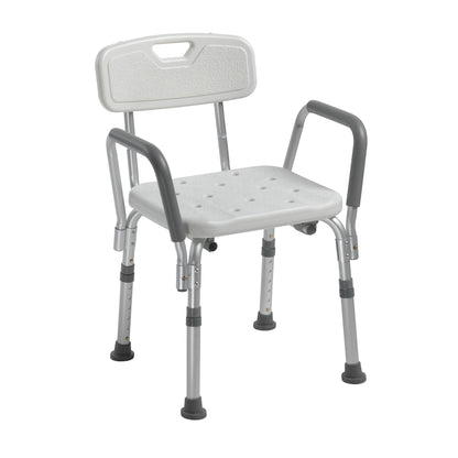 Drive™ Shower Chair with Back and Removable Padded Arms