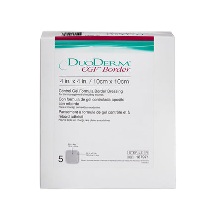 DuoDerm® CGF® Border Hydrocolloid Dressing, 4 x 4 Inch