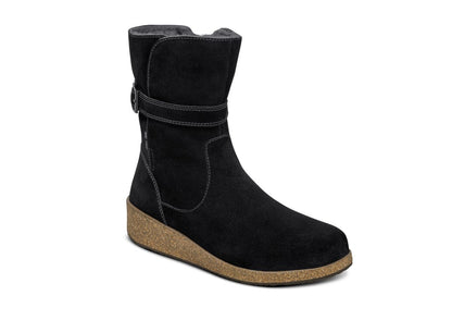 Claire Women's Boots, Black, angle view