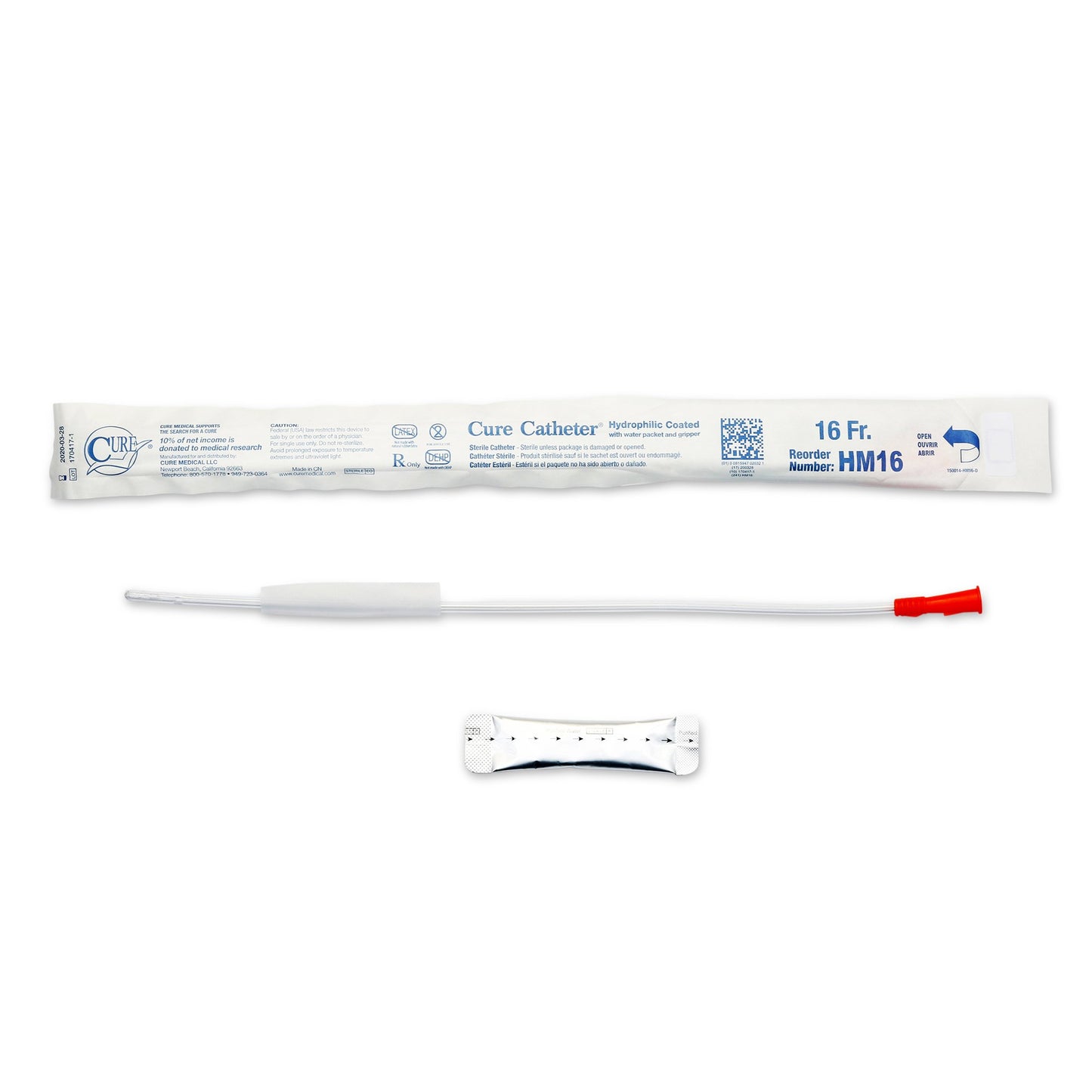 Hydrophilic Cure Catheter® for Men, 16 Fr.