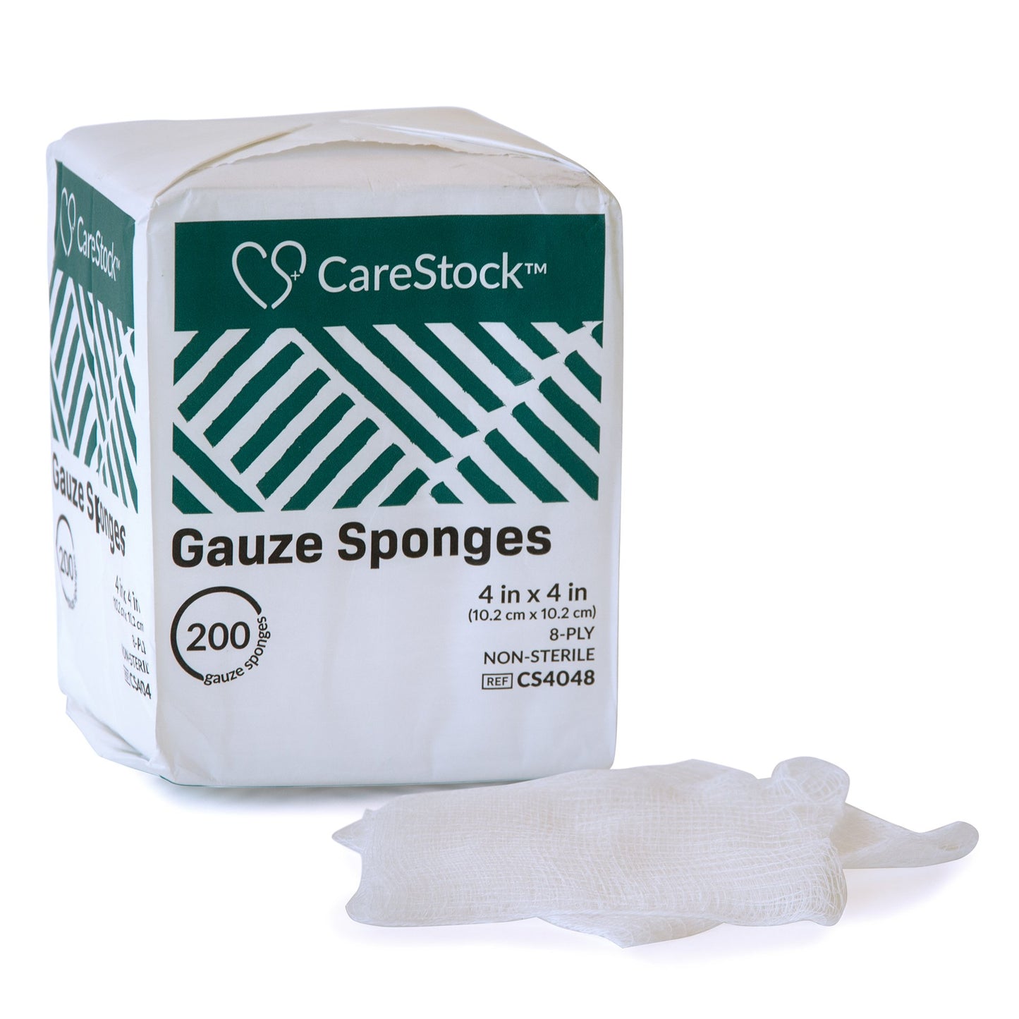 CareStock™ Gauze Sponge, 4 x 4 in. 8-Ply