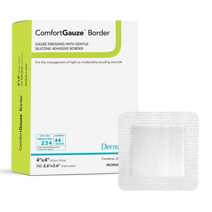 ComfortGauze™ Island Dressing with Silicone Border