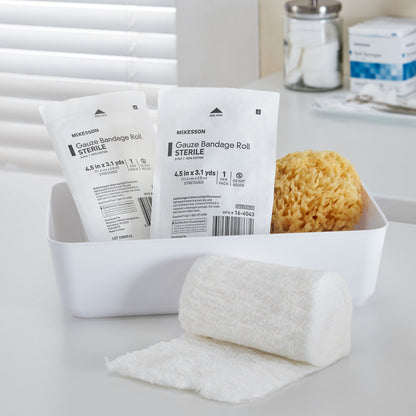 McKesson Fluff Bandage Roll, 4.5 Inch x 4.1 Yard, Cotton