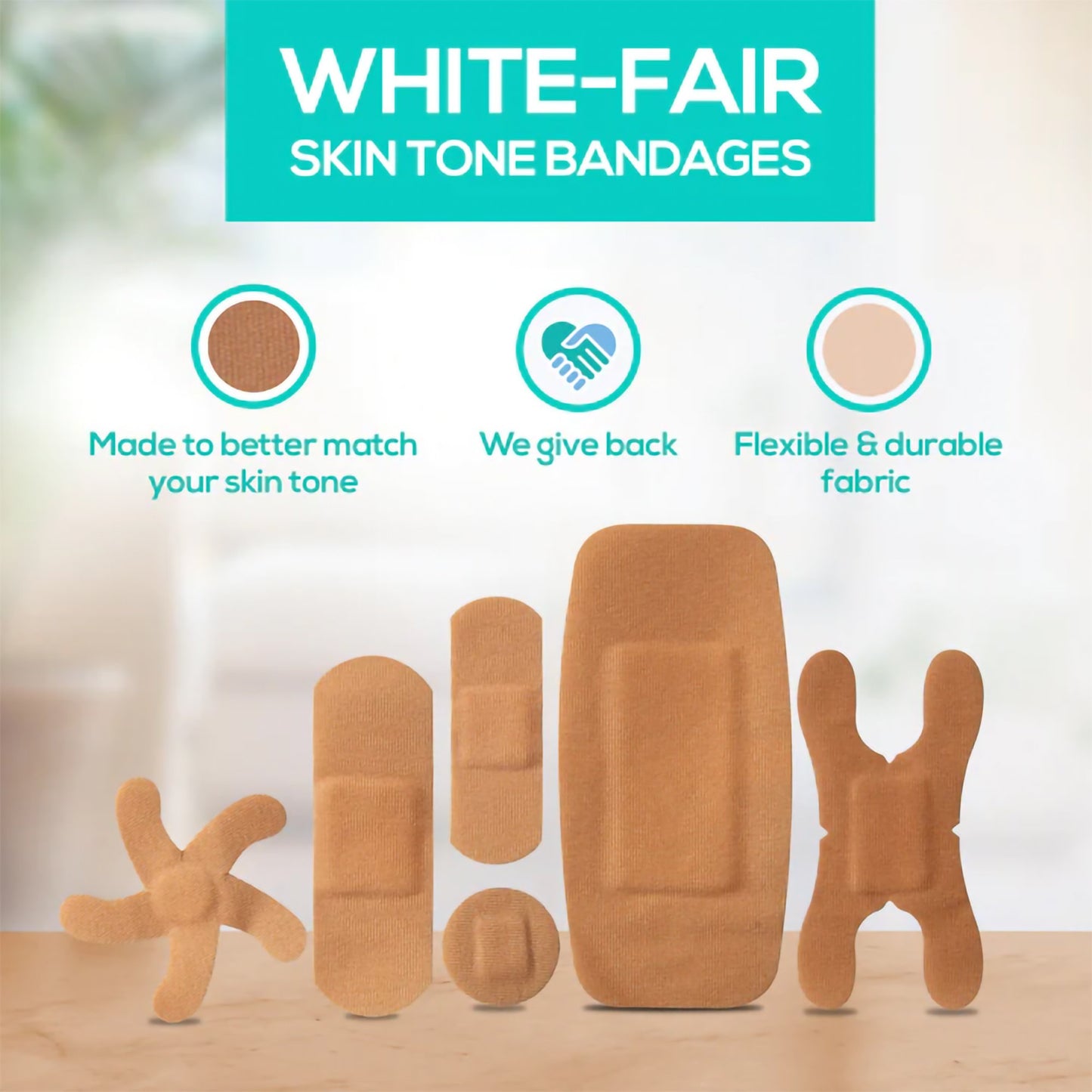 TruColour® Beige Adhesive Strip, Assorted Shapes and Sizes