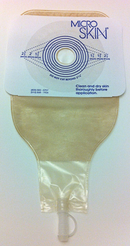 11" Urostomy Pouch with Microskin Barrier 10 Count