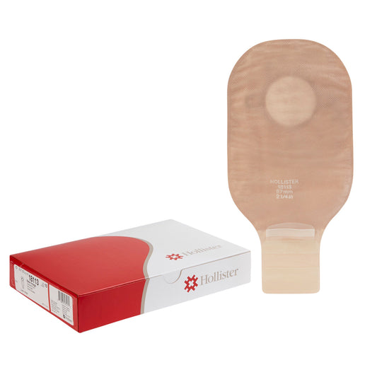 New Image™ 18113 Beige Colostomy Pouch, Pre-cut to Fit 57 mm Stomas