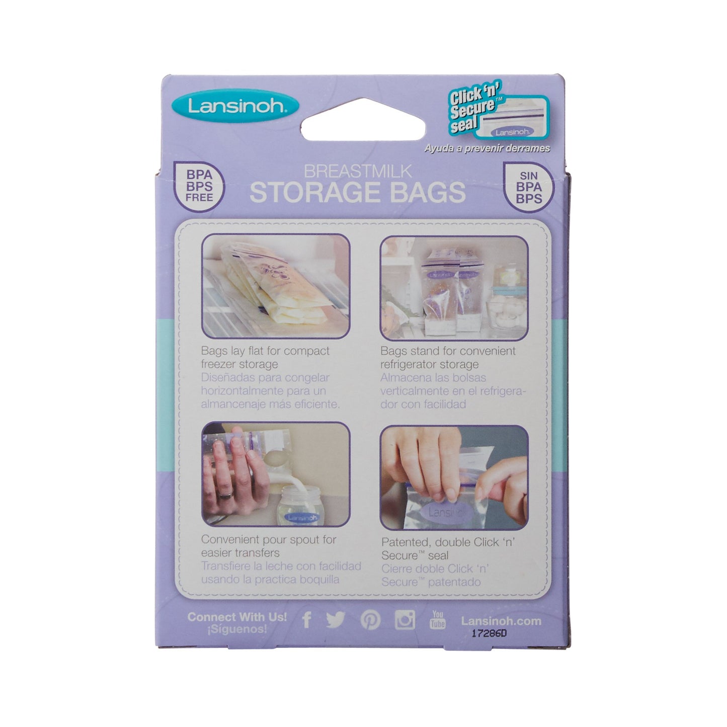 Lansinoh® Breast Milk Storage Bag, 6-Ounce Capacity