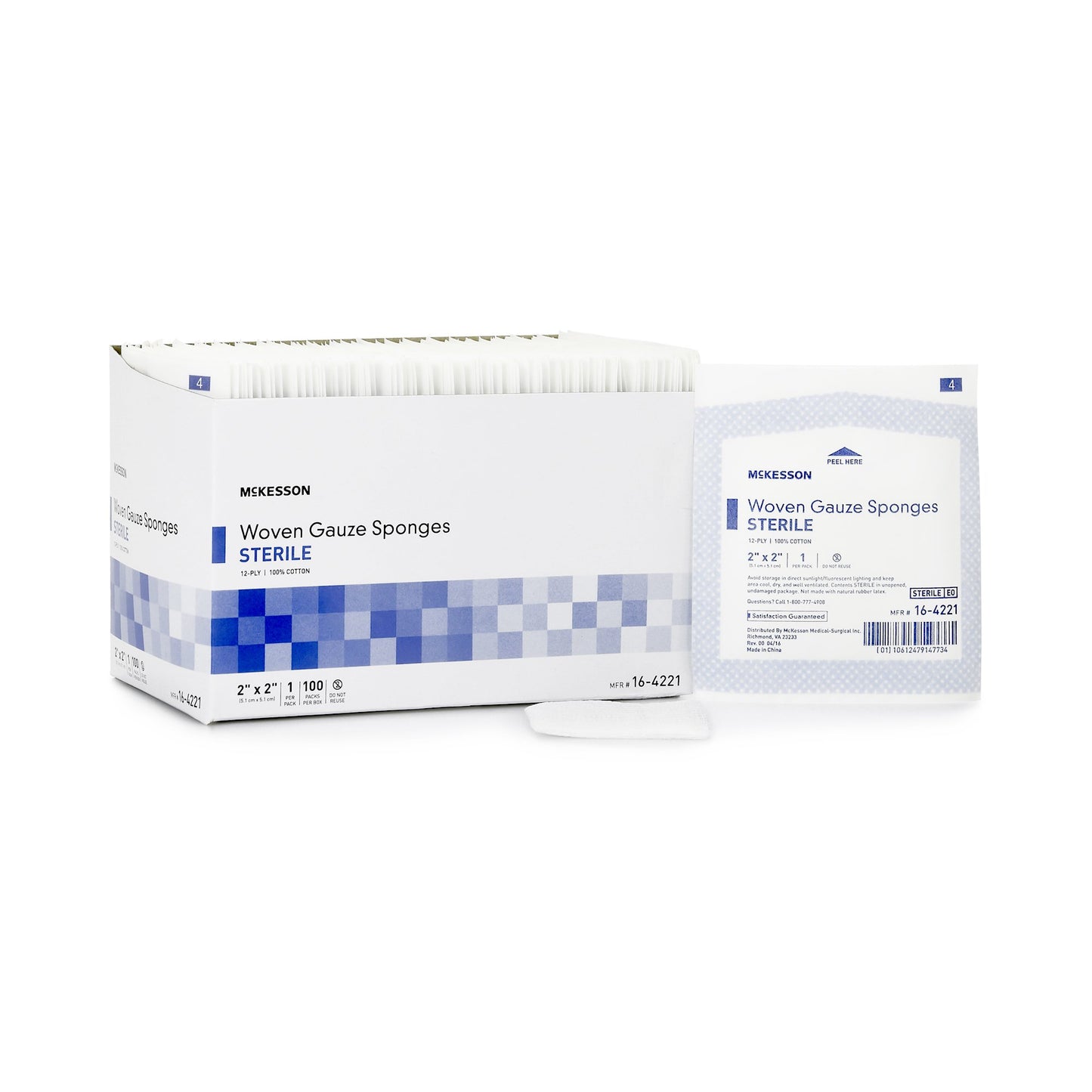 McKesson Gauze Sponge, 2 x 2 Inch