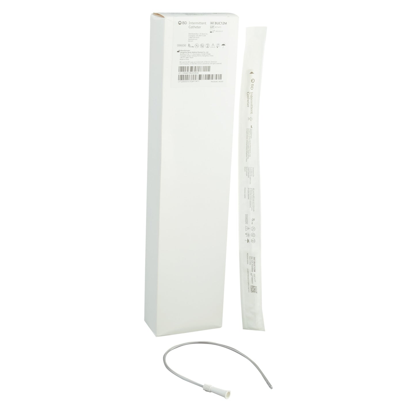 BD™ Uncoated PVC Urethral Catheter, Straight Tip