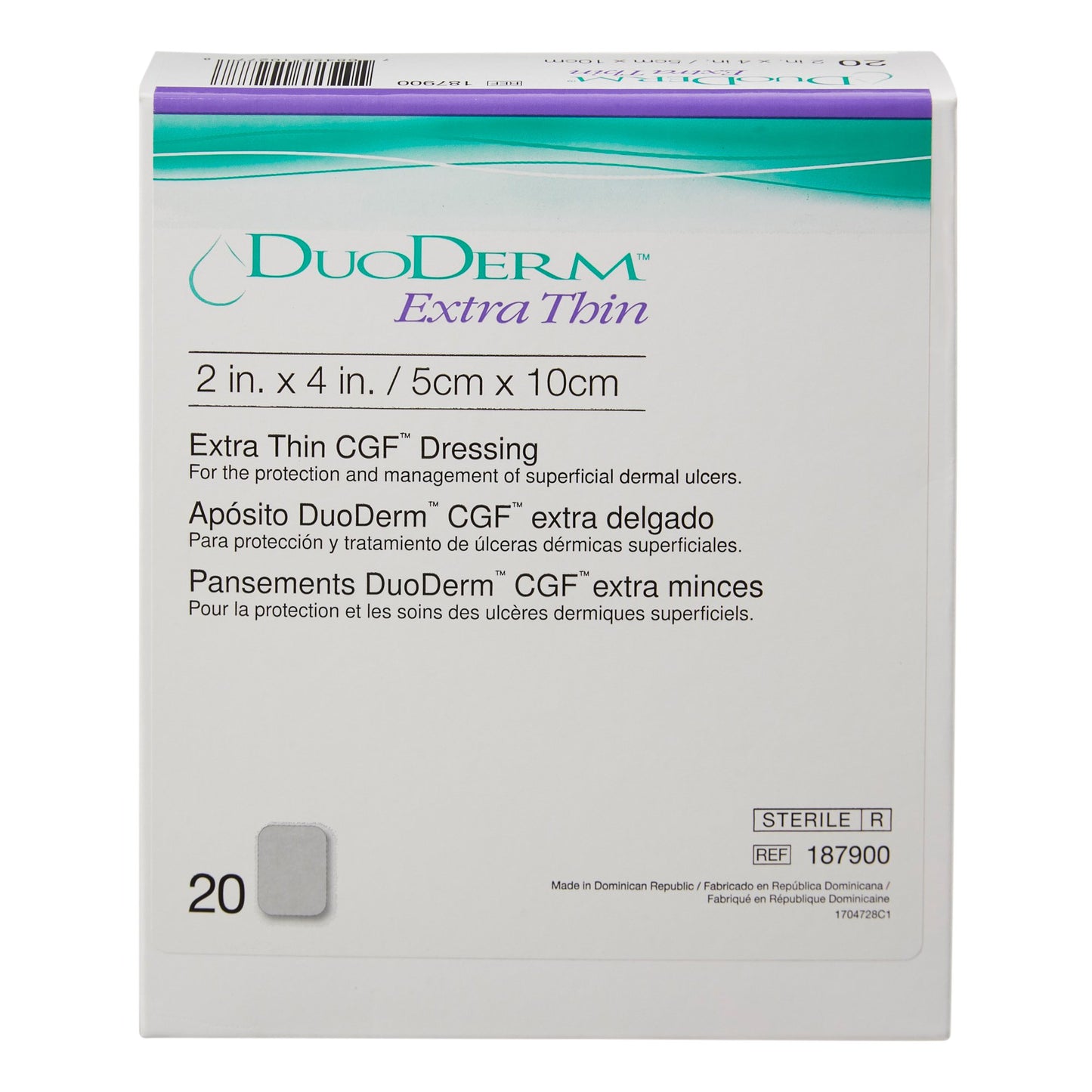DuoDerm® Extra Thin Hydrocolloid Dressing