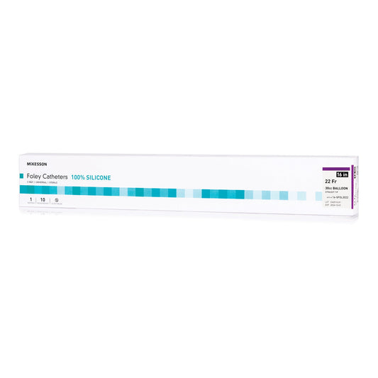 McKesson Silicone Foley Catheter, 30 cc