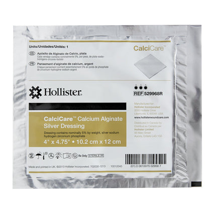 CalciCare™ Calcium Alginate Dressing with Silver, 4 x 4-3/4 Inch