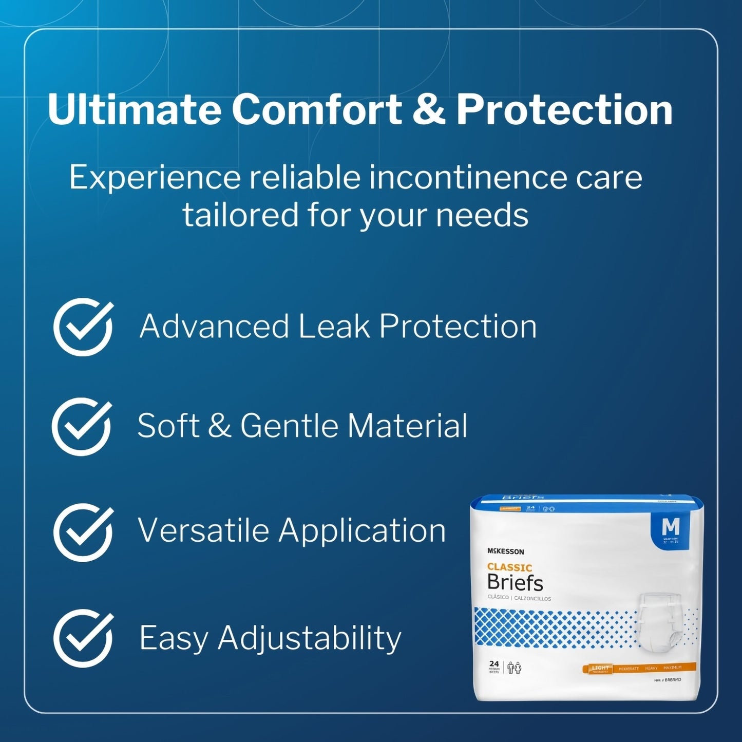 McKesson Classic Light Absorbency Incontinence Brief