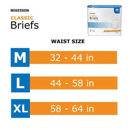 McKesson Classic Light Absorbency Incontinence Brief