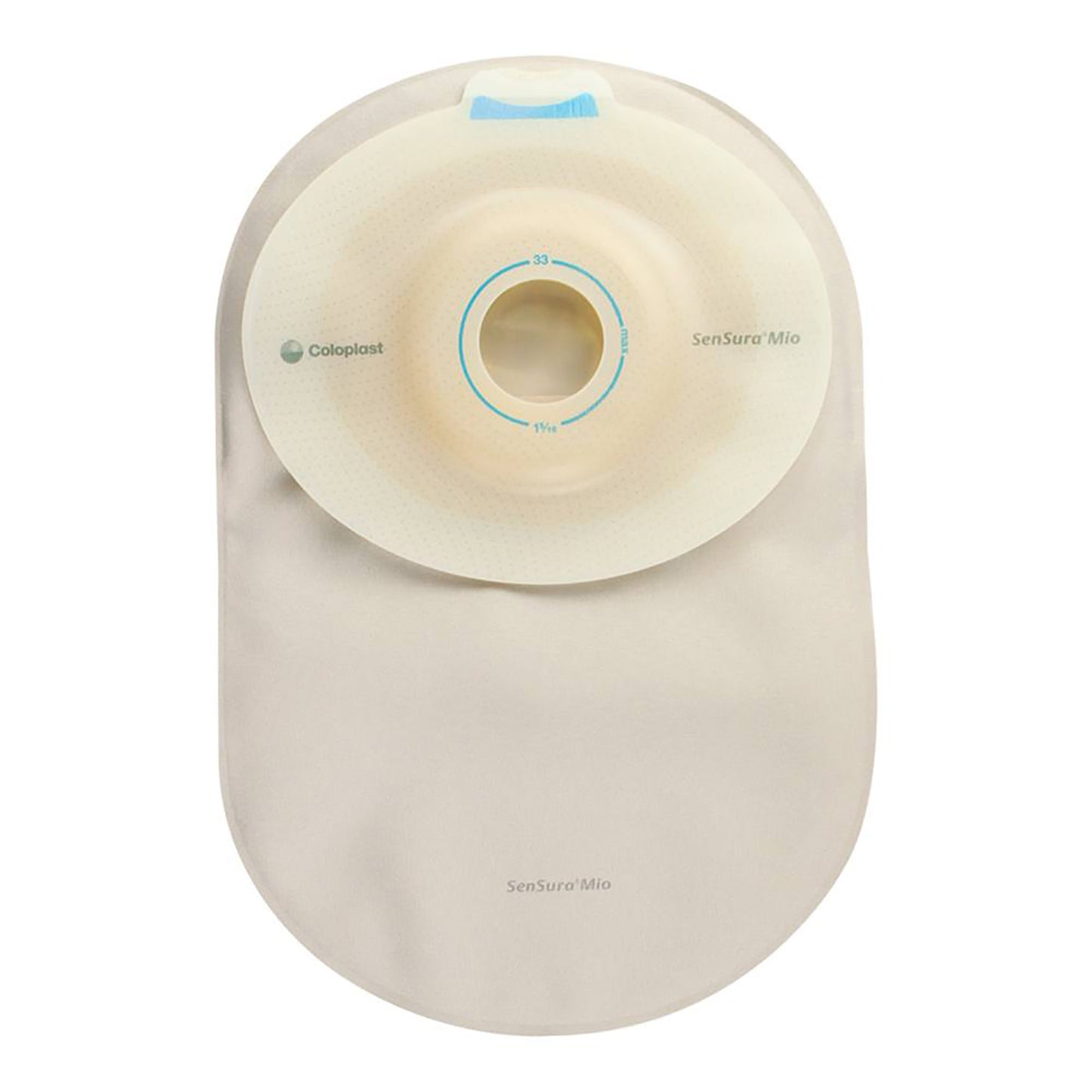 SenSura® Mio Convex Soft 1-Piece Closed End Opaque Ostomy Pouch, 31 mm Stoma