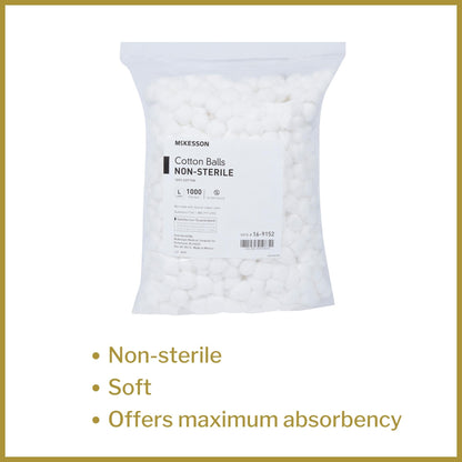 McKesson Nonsterile Cotton Balls, Large