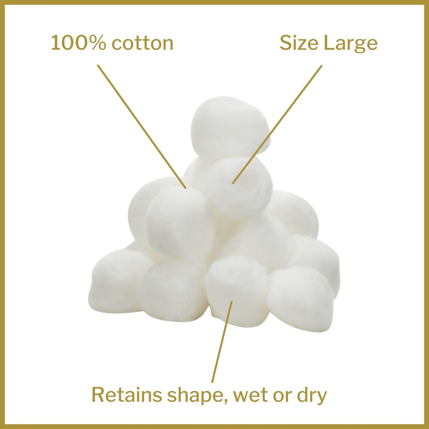 McKesson Nonsterile Cotton Balls, Large