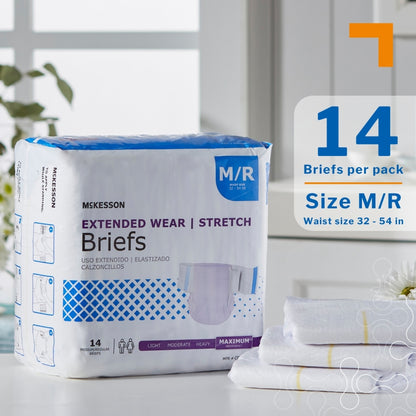 McKesson Extended Wear Maximum Absorbency Incontinence Brief