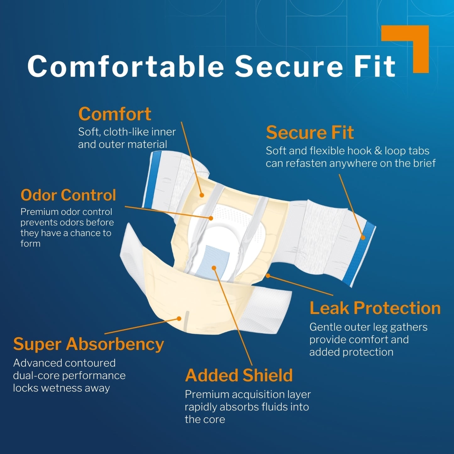 McKesson Extended Wear Maximum Absorbency Incontinence Brief