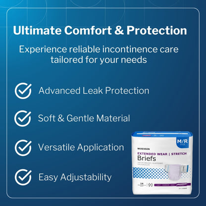 McKesson Extended Wear Maximum Absorbency Incontinence Brief