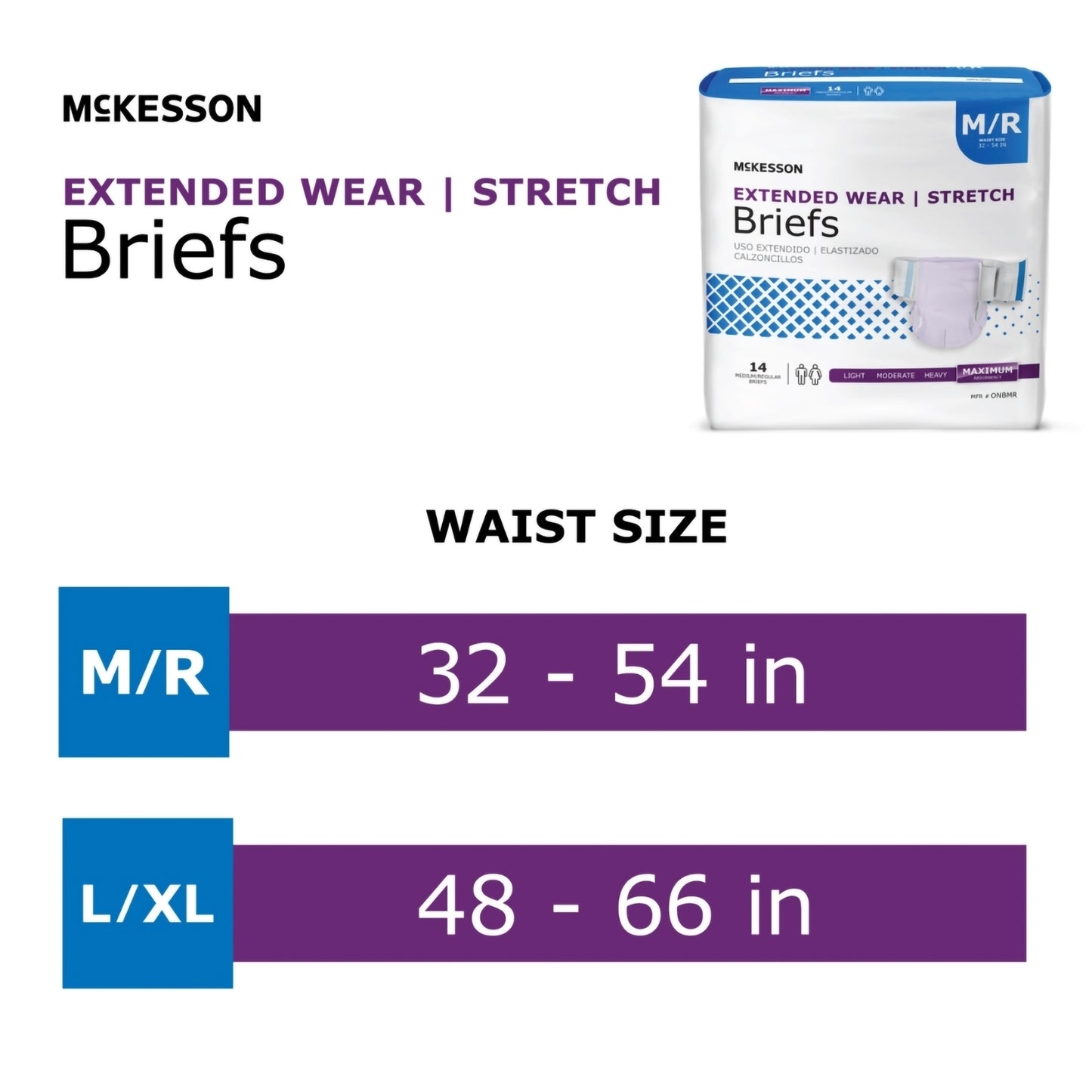 McKesson Extended Wear Maximum Absorbency Incontinence Brief