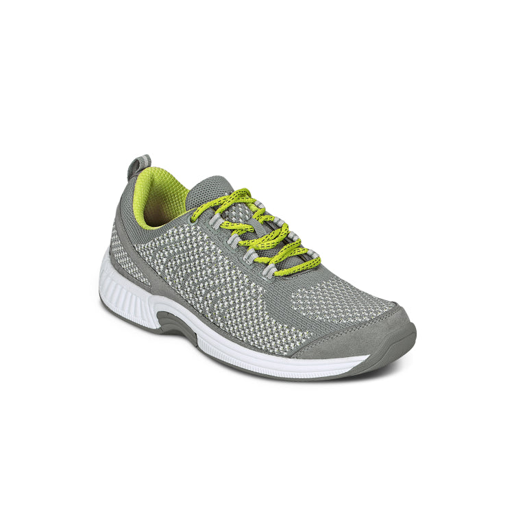 Coral Women's Athletic Shoes, Gray, angle view