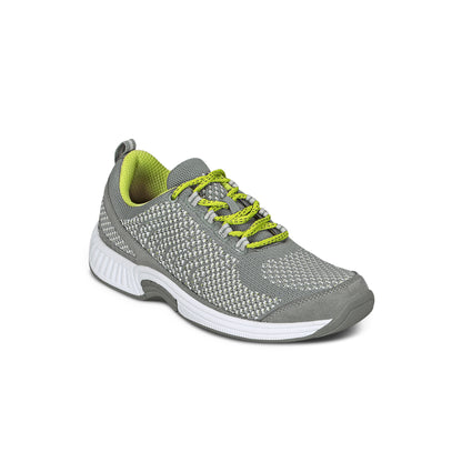 Coral Women's Athletic Shoes, Gray, angle view