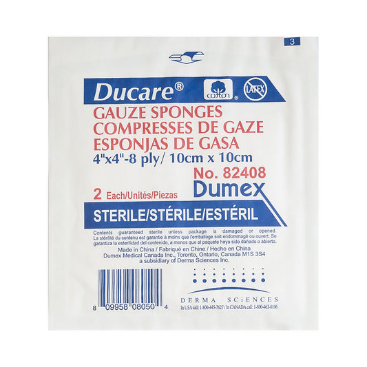 Ducare® Sterile Gauze Sponge, 4 x 4 Inch