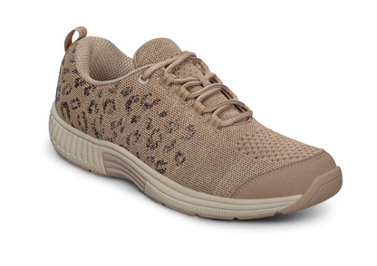 Coral Women's Athletic Shoes, Brown Leopard, angle view