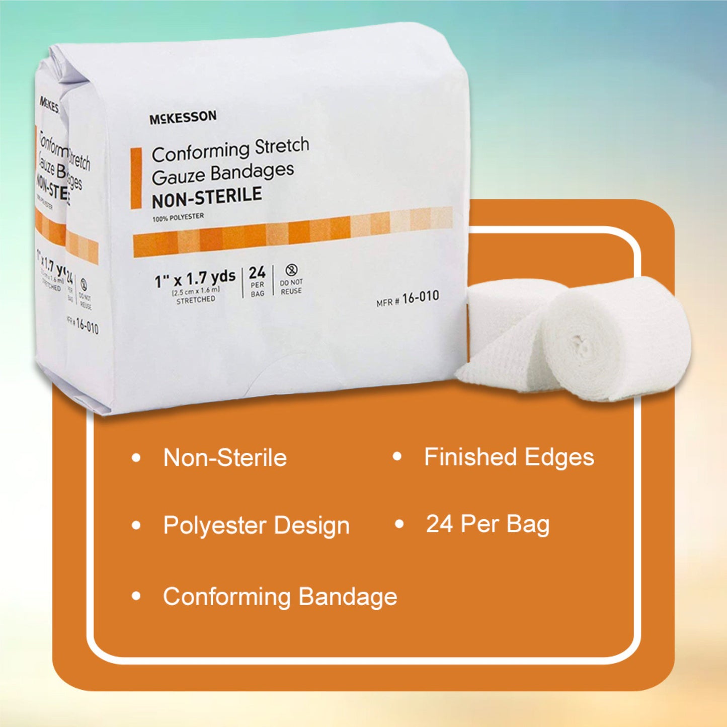 McKesson Conforming Bandage, White