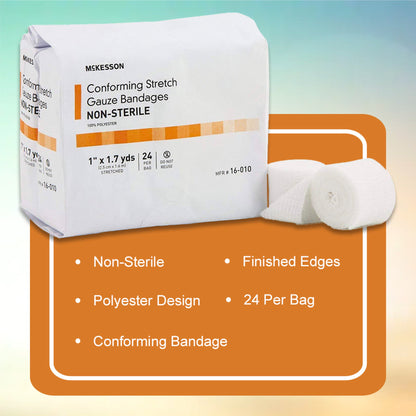 McKesson Conforming Bandage, White