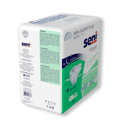 Seni® Super Plus Overnight Heavy to Severe Absorbency Incontinence Brief, Large