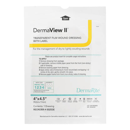 DermaView II™ Transparent Film Dressing with Border