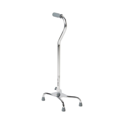 McKesson Steel Chrome Offset Quad Cane, 29 – 37.5 Inch