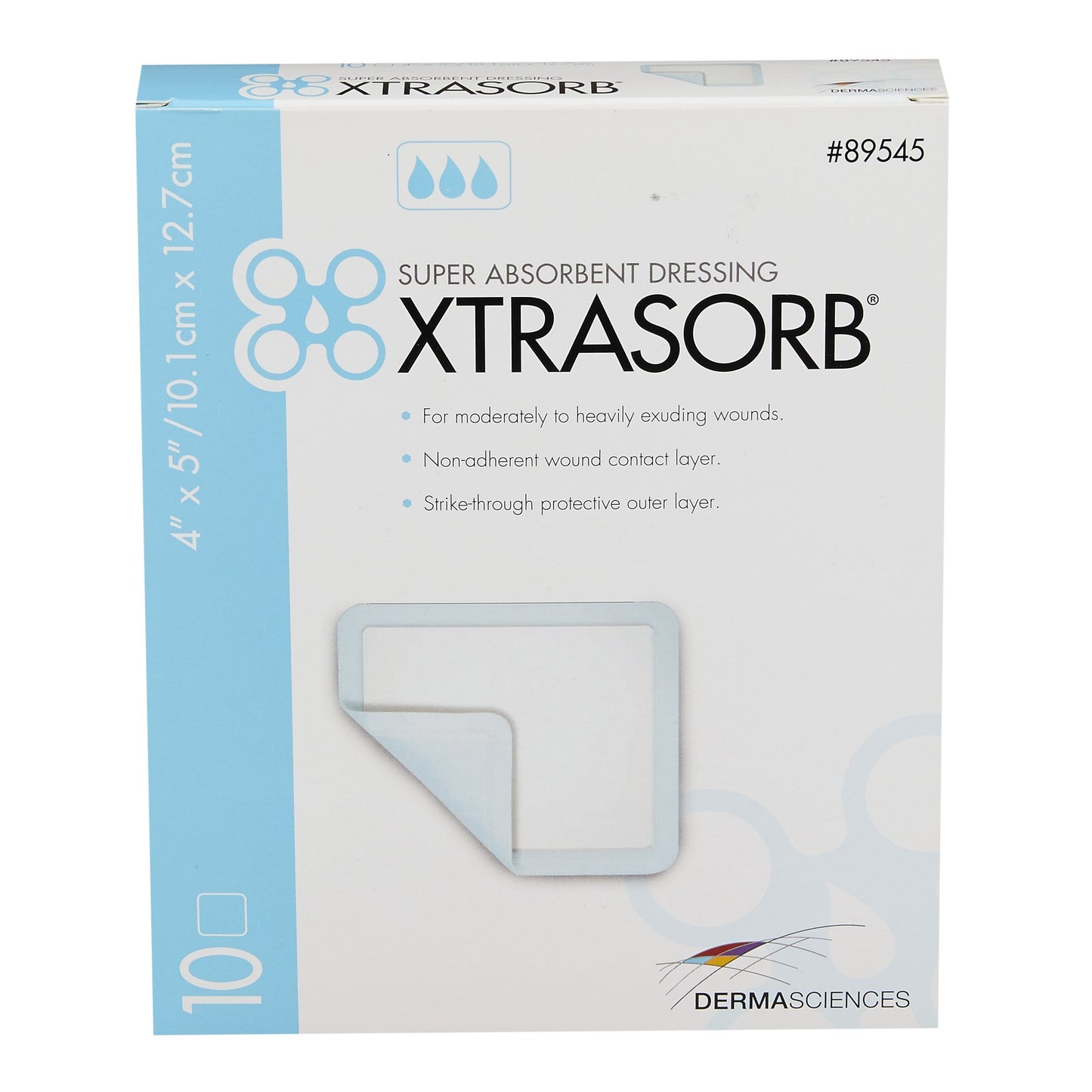 Xtrasorb™ Classic Gelling Foam Dressing, 4 x 5 Inch