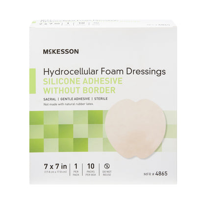 McKesson Hydrocellular Foam Dressing, Silicone Adhesive