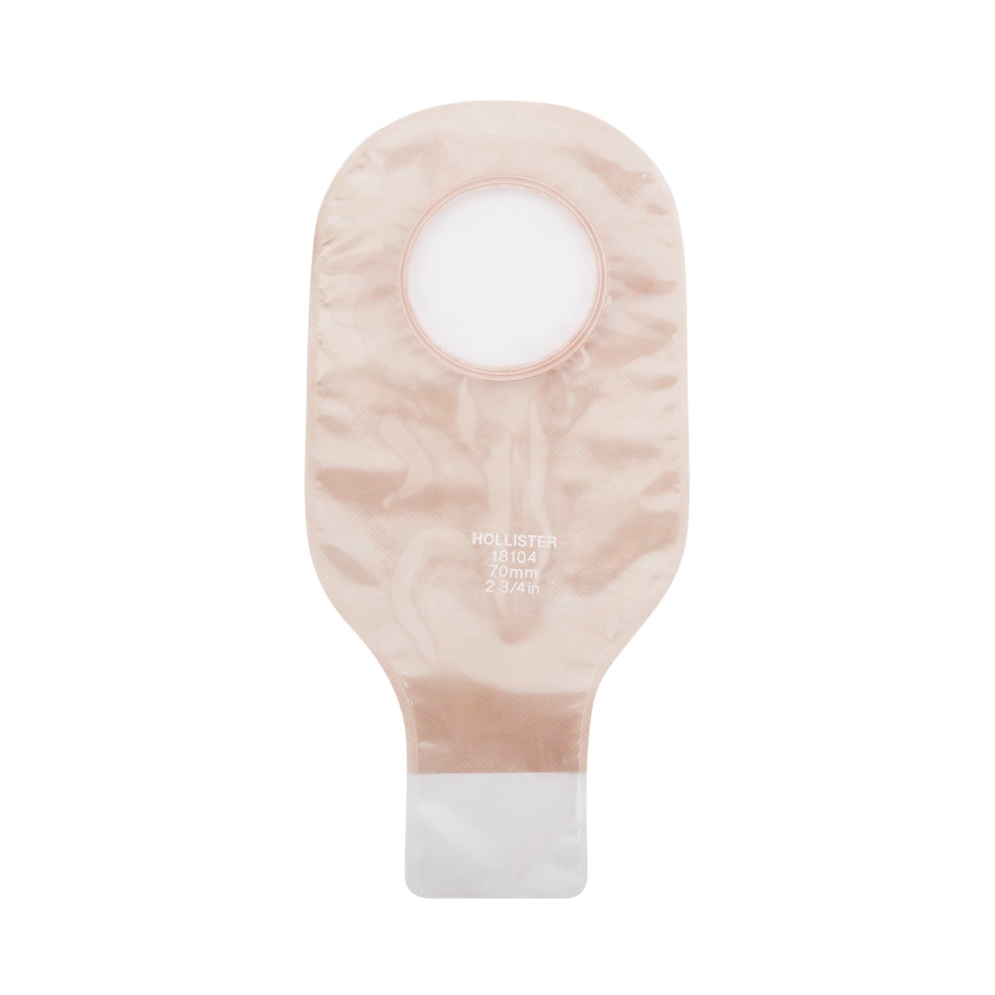 New Image™ Transparent Colostomy Pouch, Pre-cut to Fit 57 mm Stomas