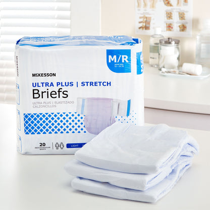 McKesson Ultra Plus Stretch Heavy Absorbency Incontinence Brief