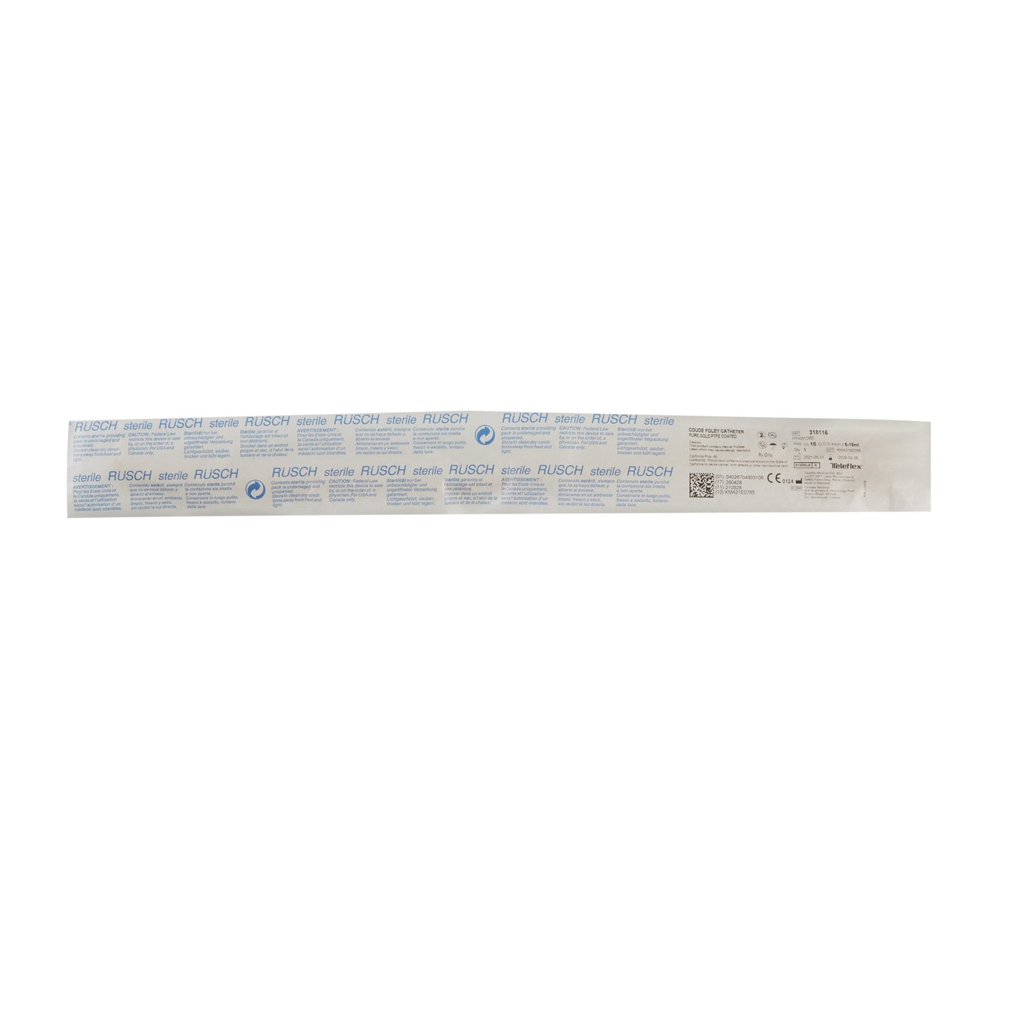 Rüsch® PureGold® Foley Catheter, 5 cc