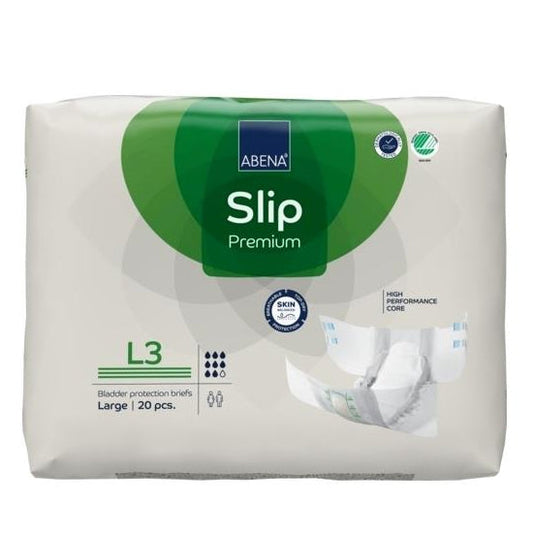 Adult Incontinence Brief Slip Premium L3 Large Absorbency Level 3 39" - 59"