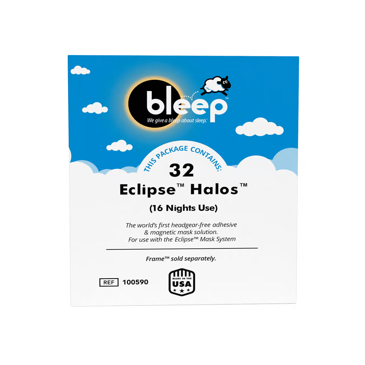 Bleep Halos for Eclipse Mask Frame 32 Count