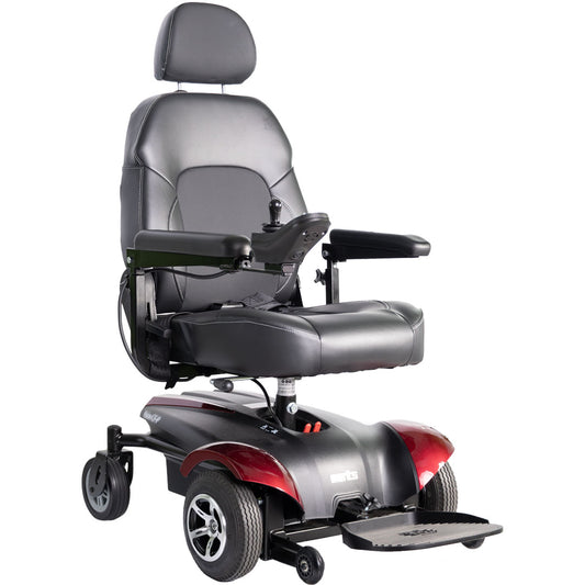 Vision CF Front-Wheel Drive Power Wheelchair 300 lbs Red