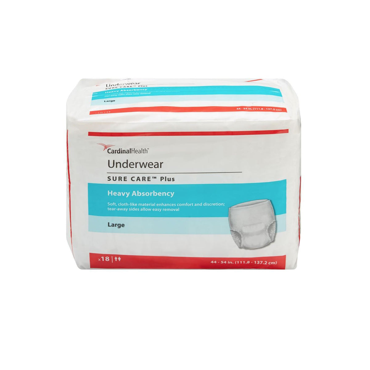 Protective Underwear Sure Care Plus Heavy Absorbency Large 44" - 54"