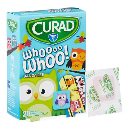 Curad Owls Bandages 20 Count. Assorted Size
