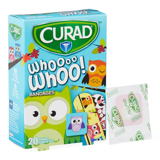 Curad Owls Bandages 20 Count. Assorted Size