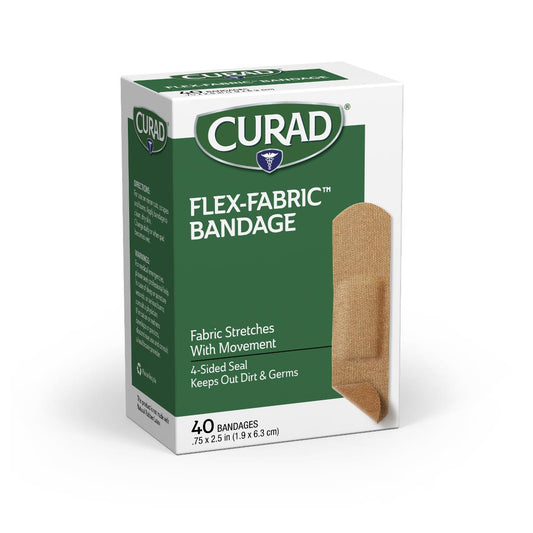 Curad Flex-Fabric Bandages 3/4" x 2.5" 40/box