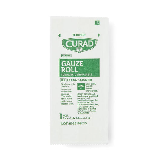 Curad Stretch Rolled Gauze Bandage 3" x 4.1yd 5 Rolls