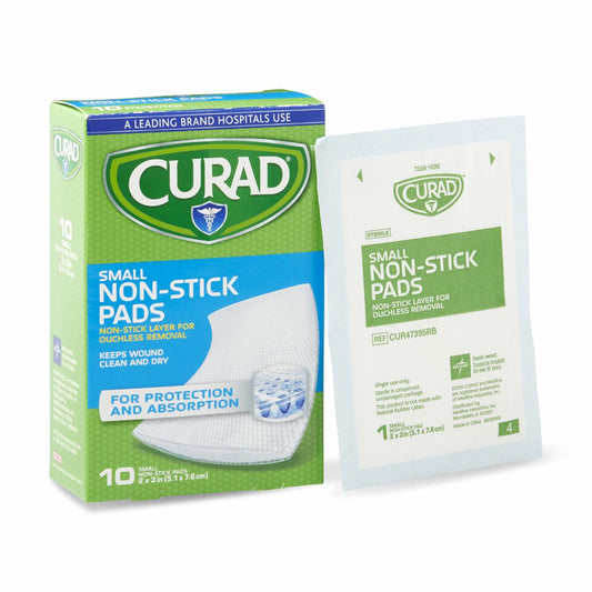 Curad Sterile Nonstick Pads 2 x 3 10/box 12bx/cs