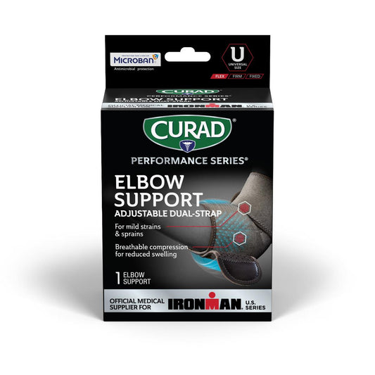 Curad Performance Series Ironman Wraparound Elbow Supports Elb Univ Microb 4cs