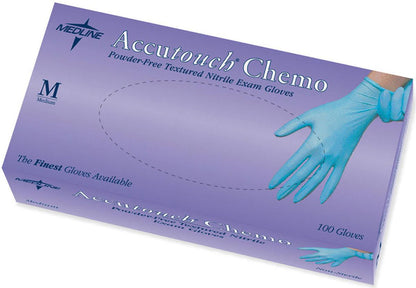 Accutouch Chemo Nitrile Exam Gloves Blue